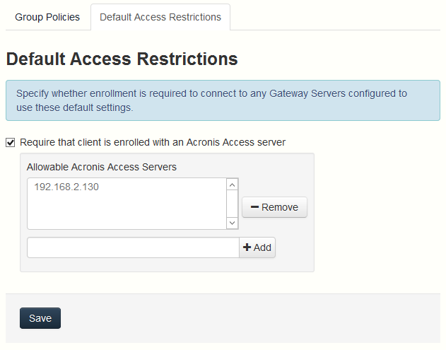 webUI_Access Restrictions