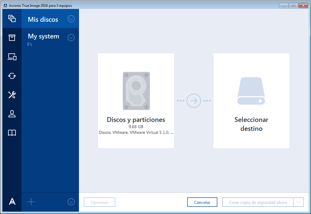 disk backup source 200