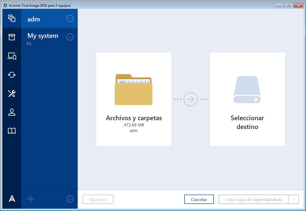 disk backup source 200