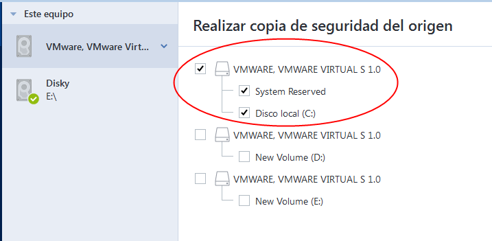 disk selection entire 150