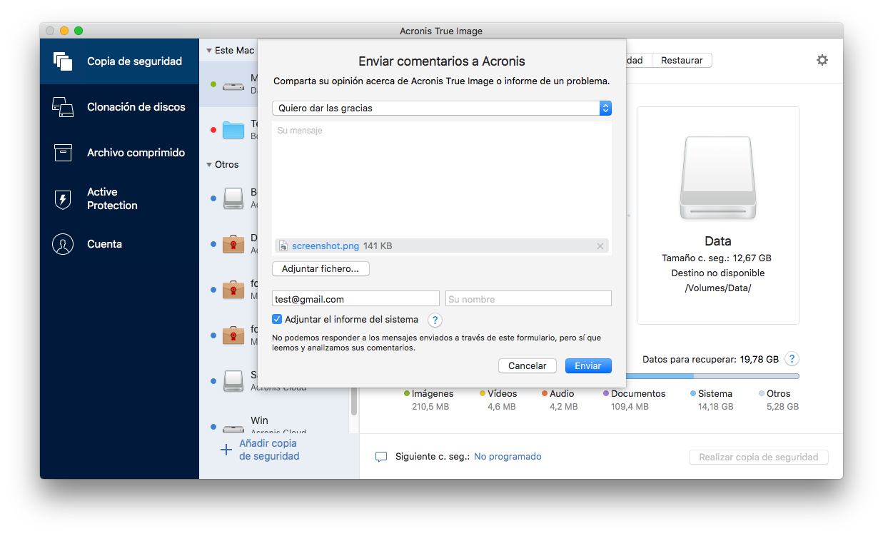 feedback - mac