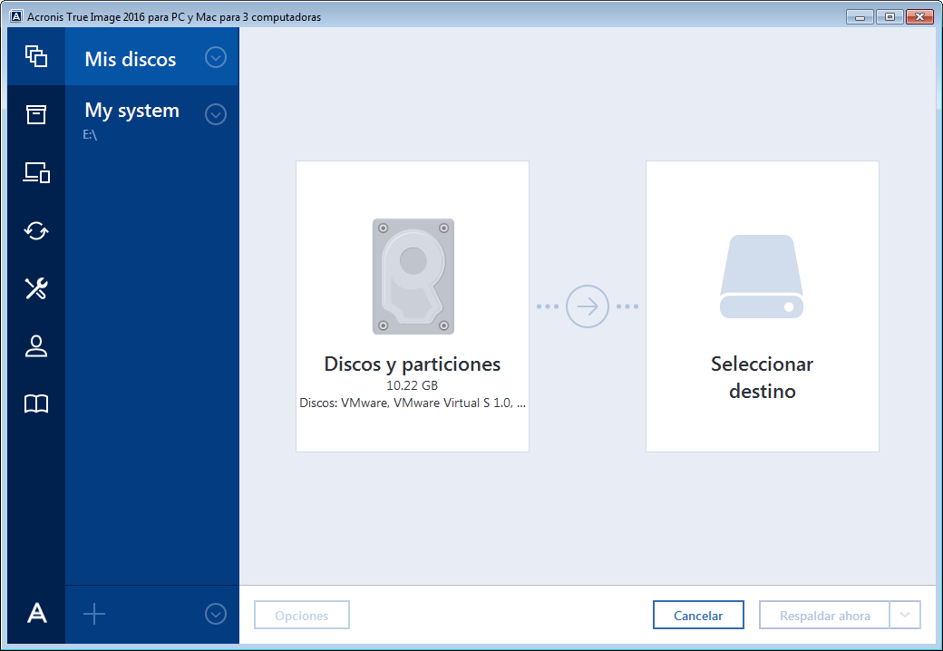 disk backup source 200
