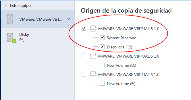 disk selection entire 150