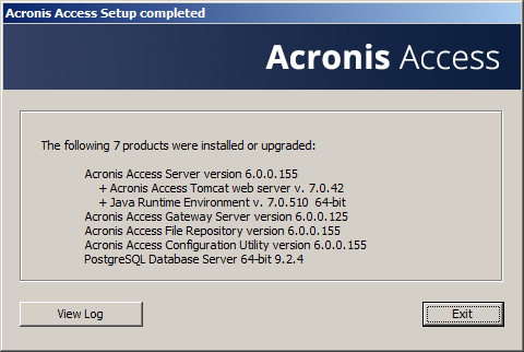 Upgrading Installer Summary