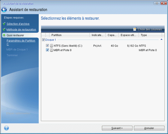 disk recovery selection entire 150