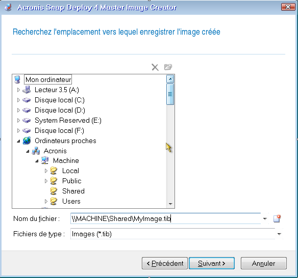 Select the image location