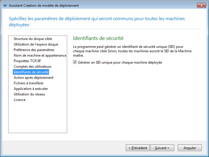 New SIDs will be generated for the target machines