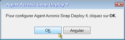 Prompt for configuring the agent on the target side