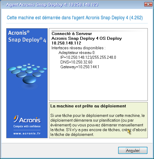 Agent ready for deployment