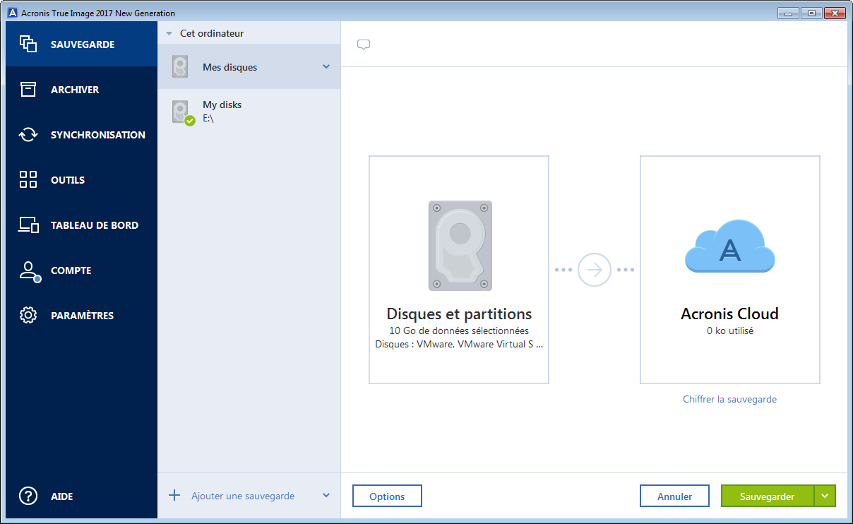 disk backup source 200