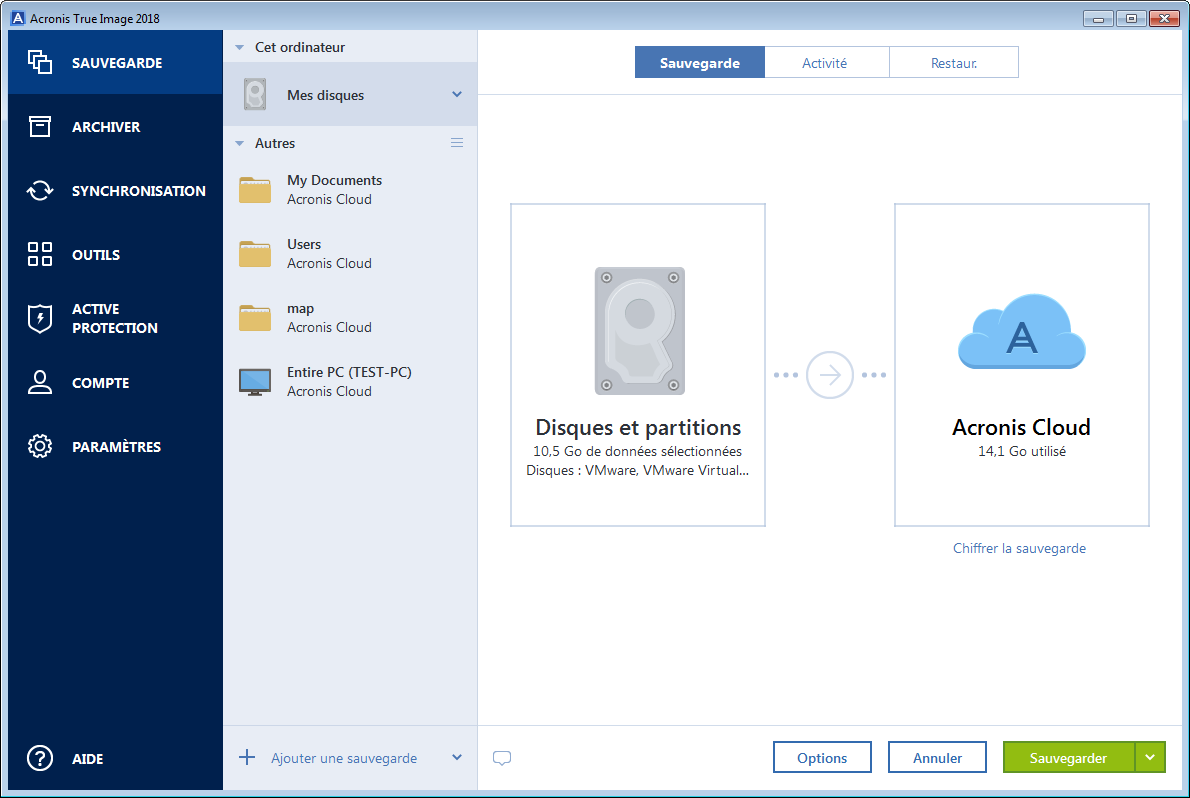 disk backup source 200