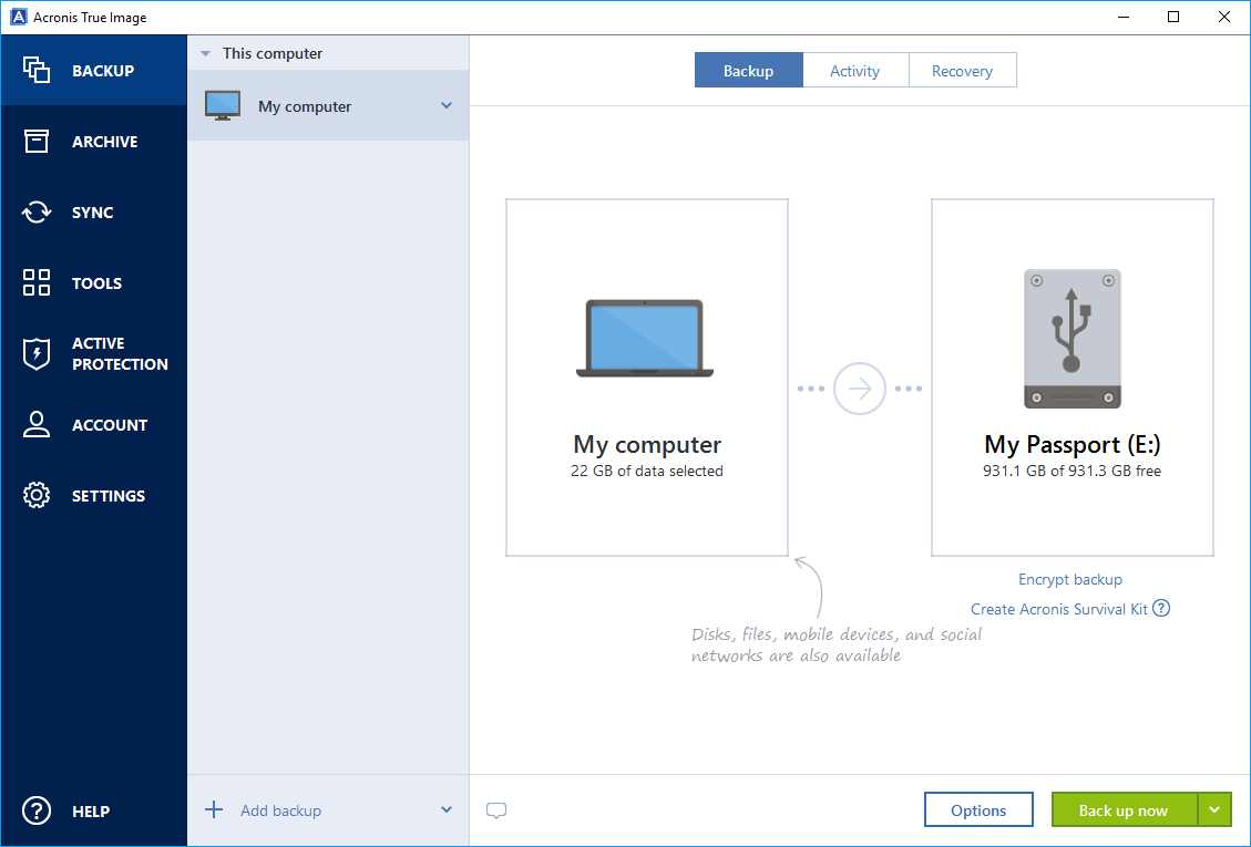 OEM Acronis True Image 2019