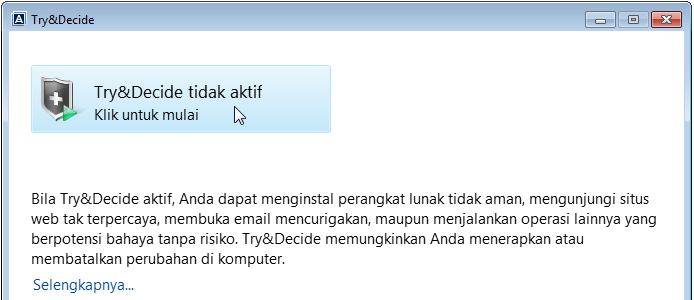 Try decide. Try decide