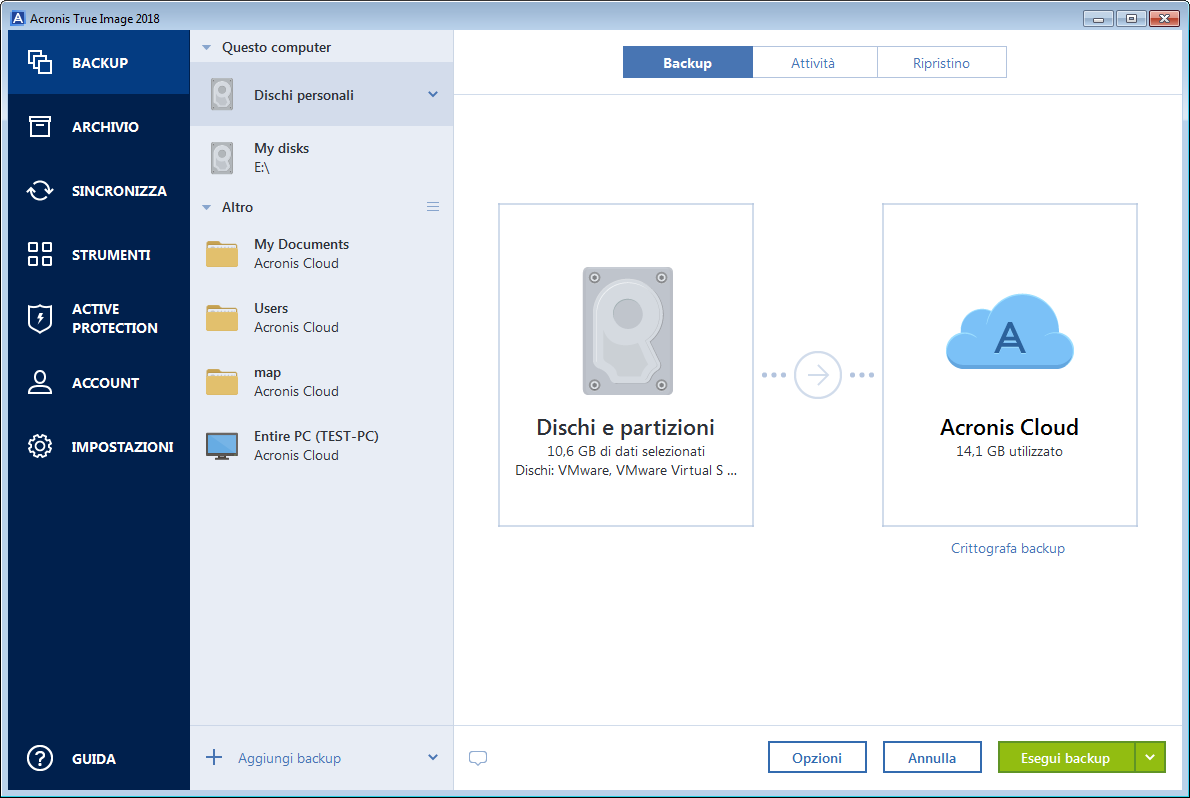 disk backup source 200