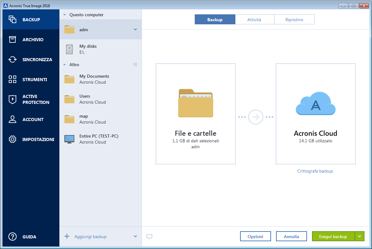 disk backup source 200
