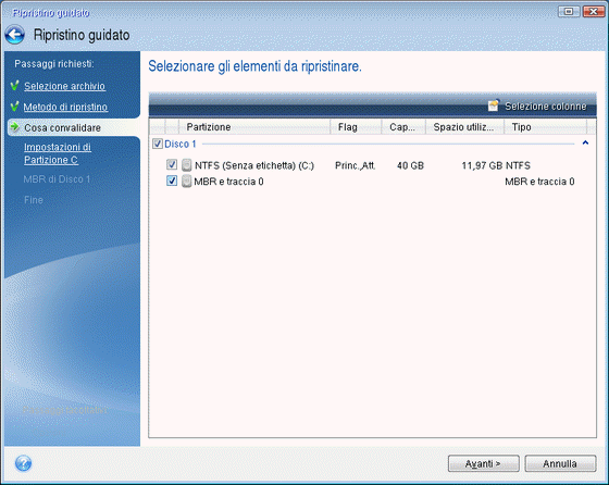 disk recovery selection entire 150
